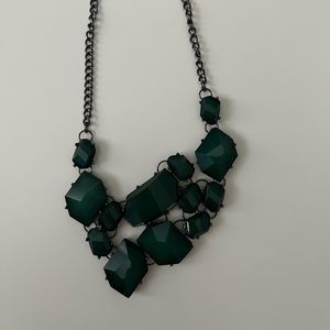 Green abstract necklace